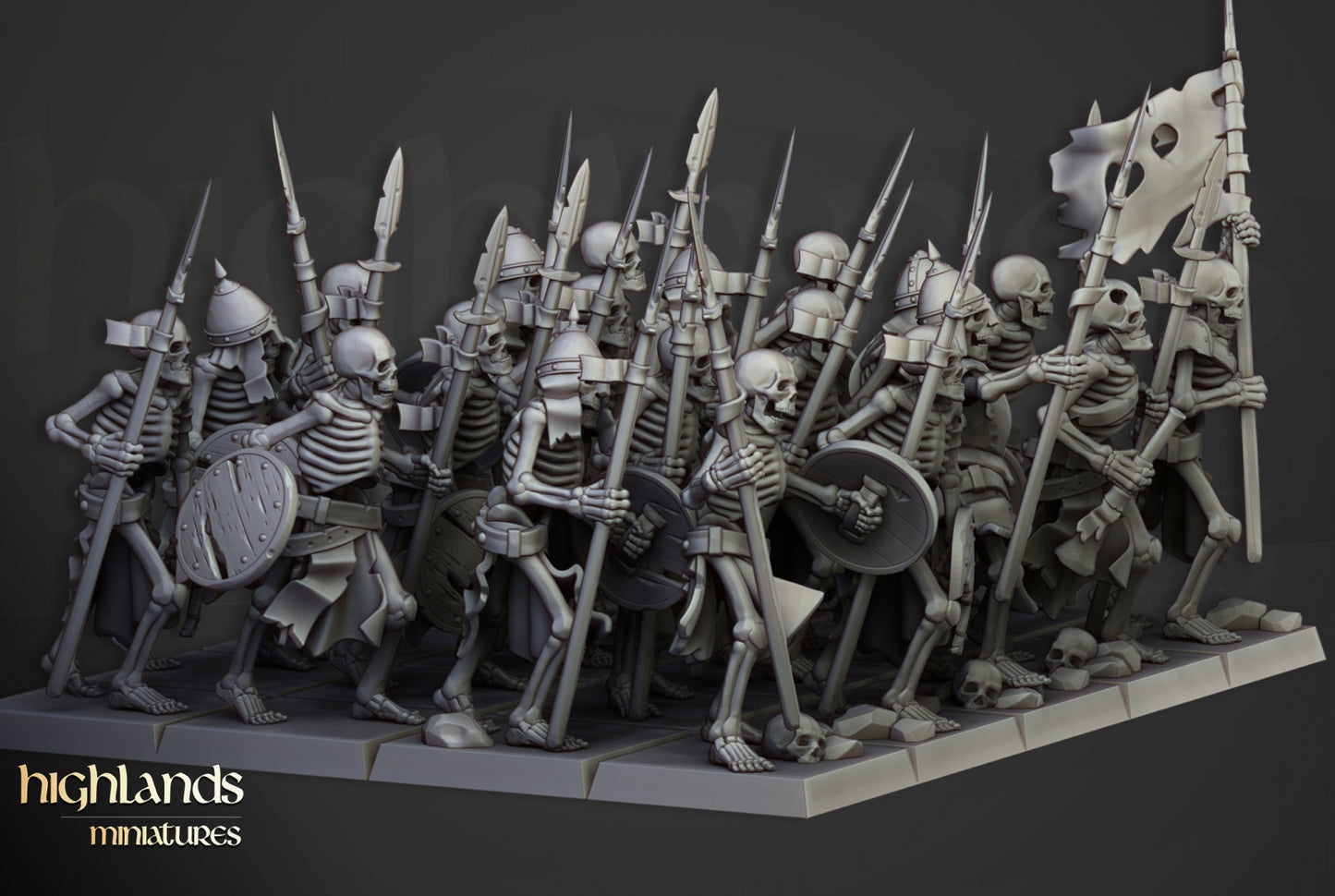 Skeleton Warriors by Highlands Miniatures