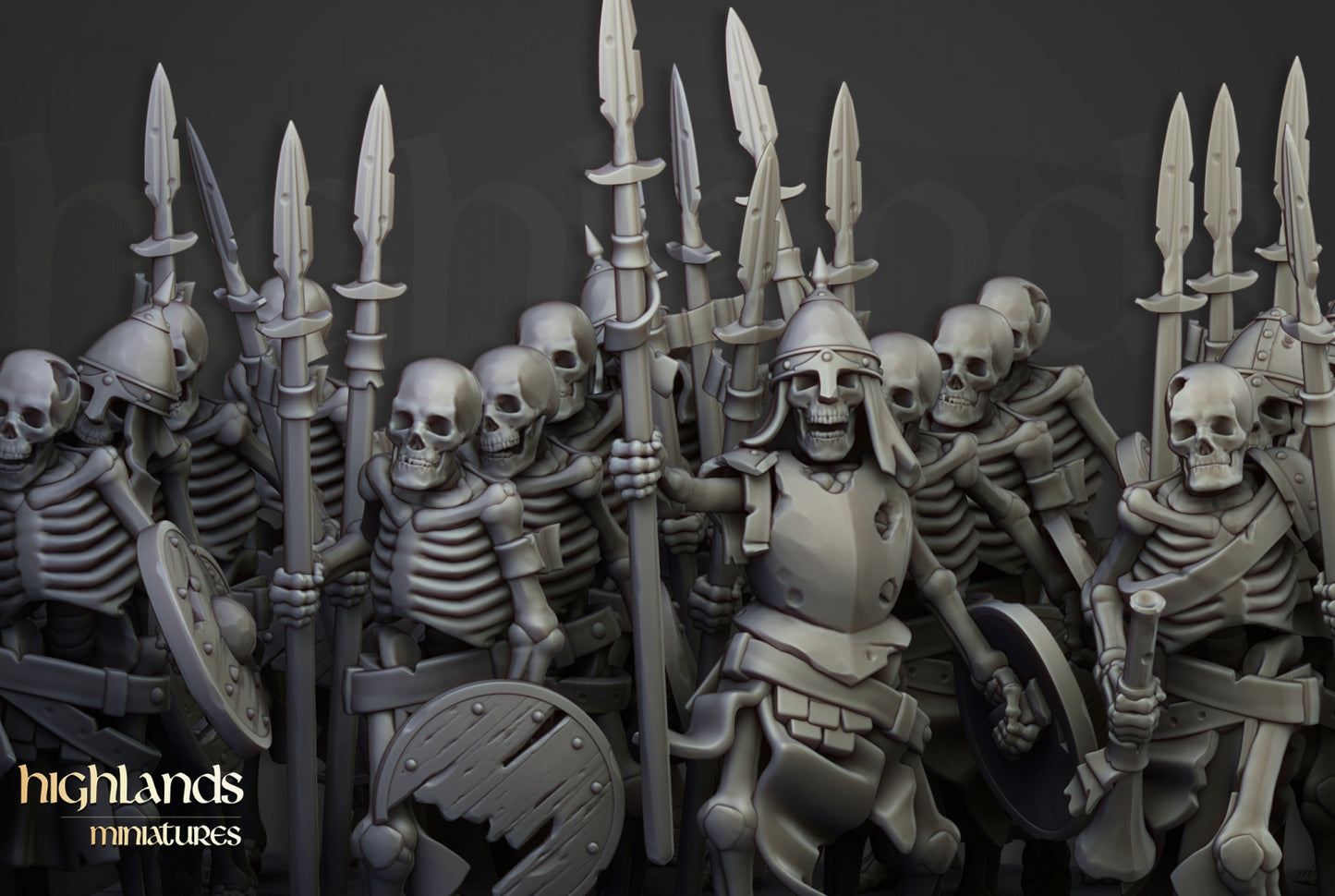 Skeleton Warriors by Highlands Miniatures