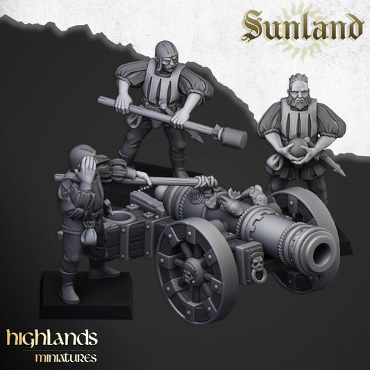 Sunland Great Cannon by Highlands Miniatures.