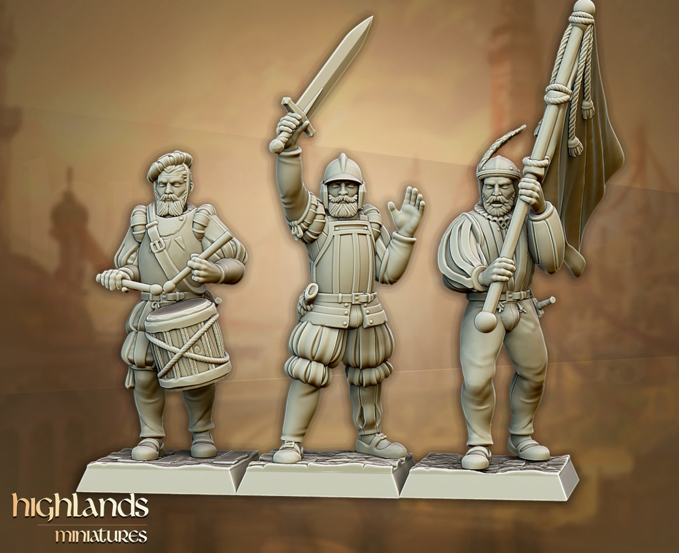 Sunland Imperial Troops with Halberds by Highlands Miniatures