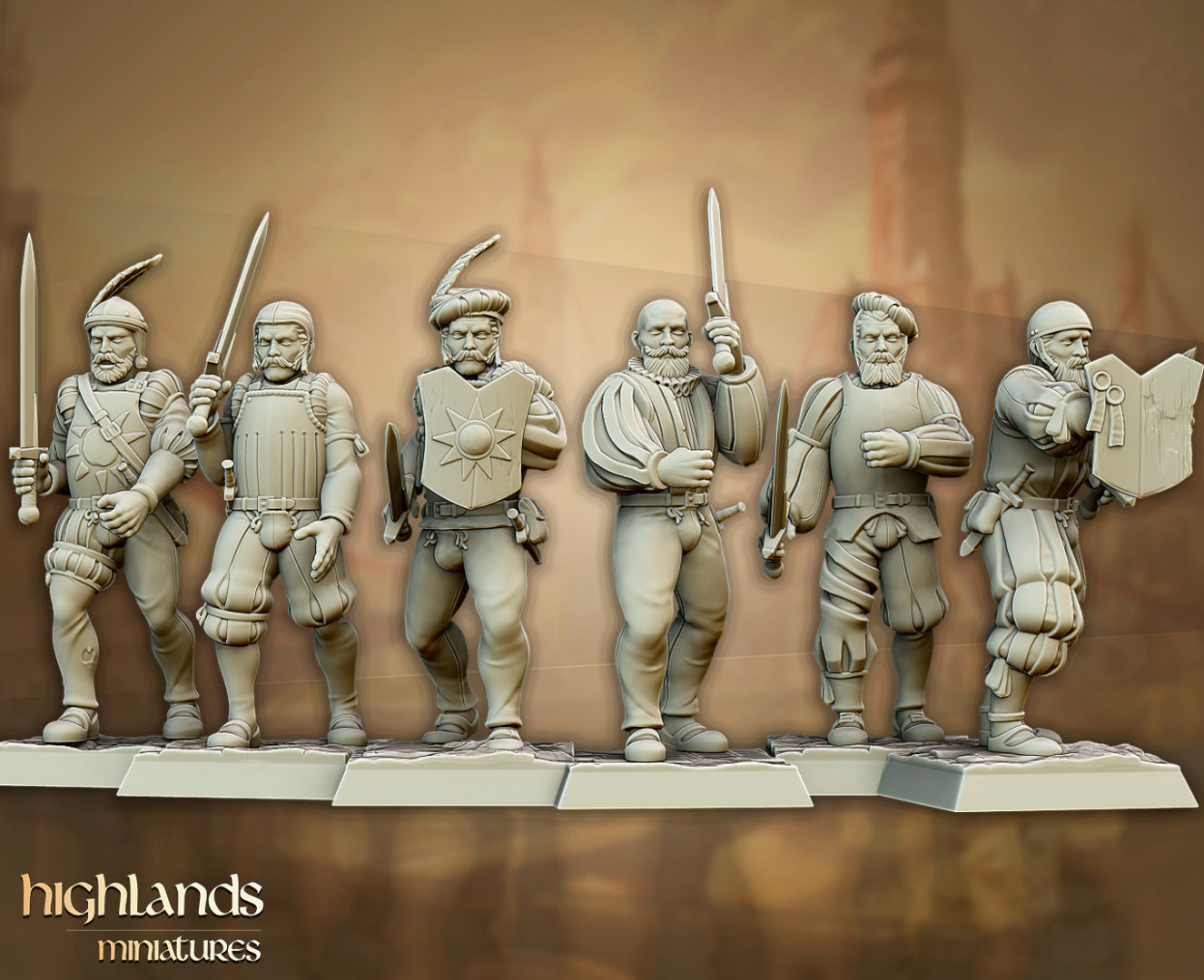 Sunland Imperial Troops with Swords by Highlands Miniatures