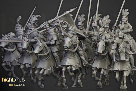 Sunland Knights on Horse by Highlands Miniatures