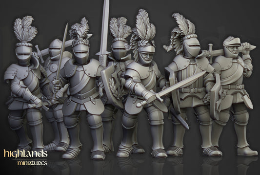 Sunland Knights on Foot by Highlands Miniatures