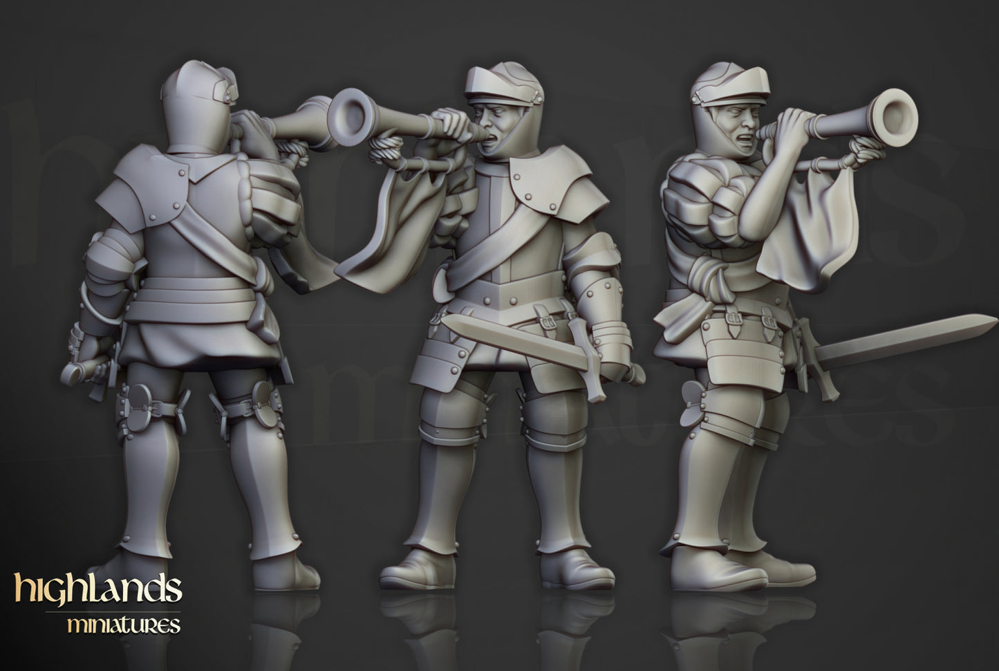Sunland Knights on Foot by Highlands Miniatures