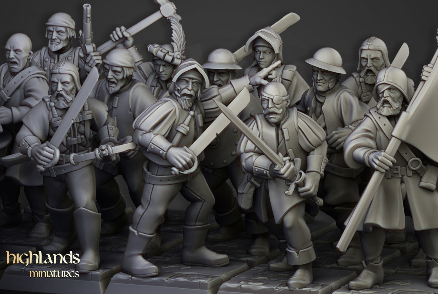 Sunland Militia by Highlands Miniatures
