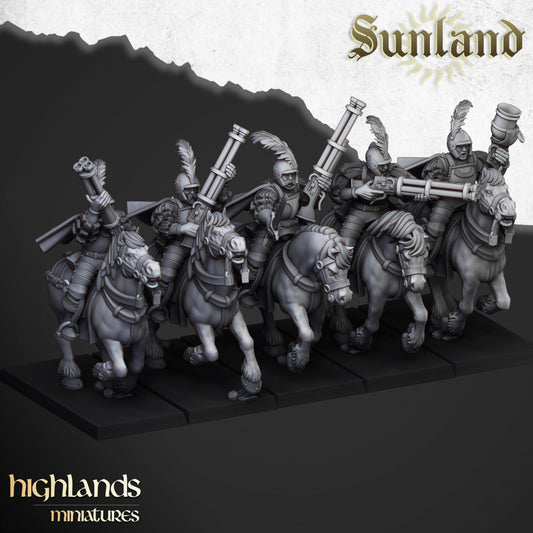 Sunland Pistoleers with Repeater Rifles by Highlands Miniatures