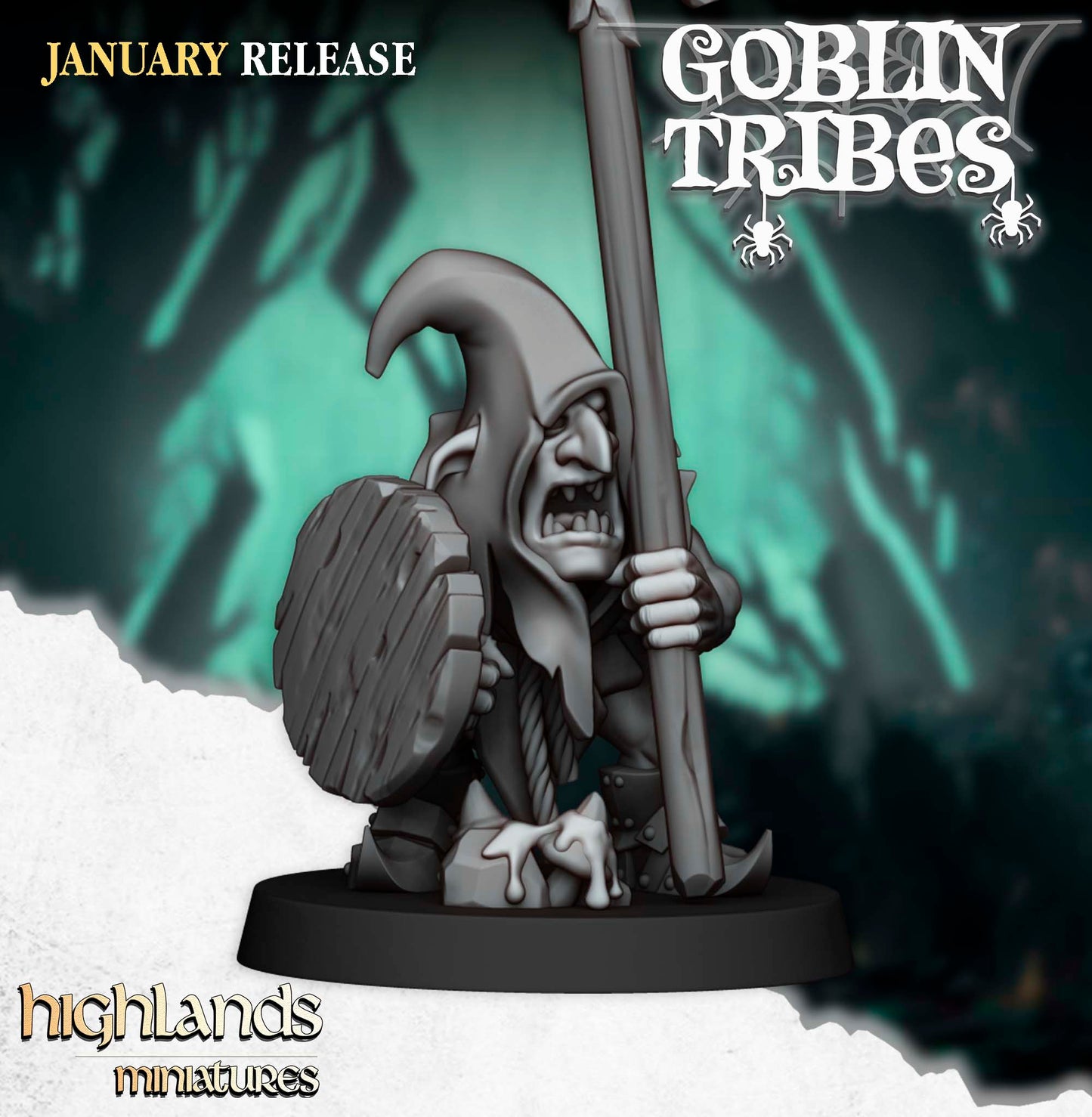 Swamp Goblins with Pikes by Highlands Miniatures