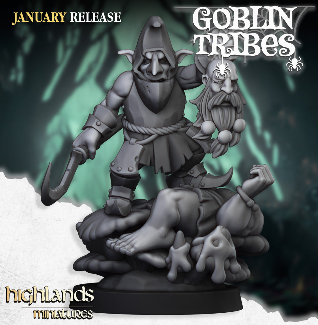 Swamp Goblin Boss by Highlands Miniatures
