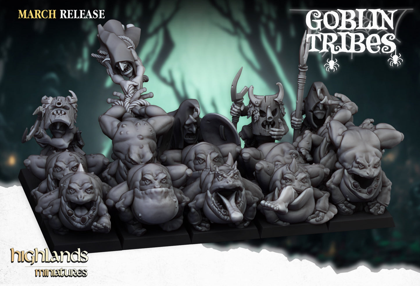 Swamp Goblins Herd by Highlands Miniatures