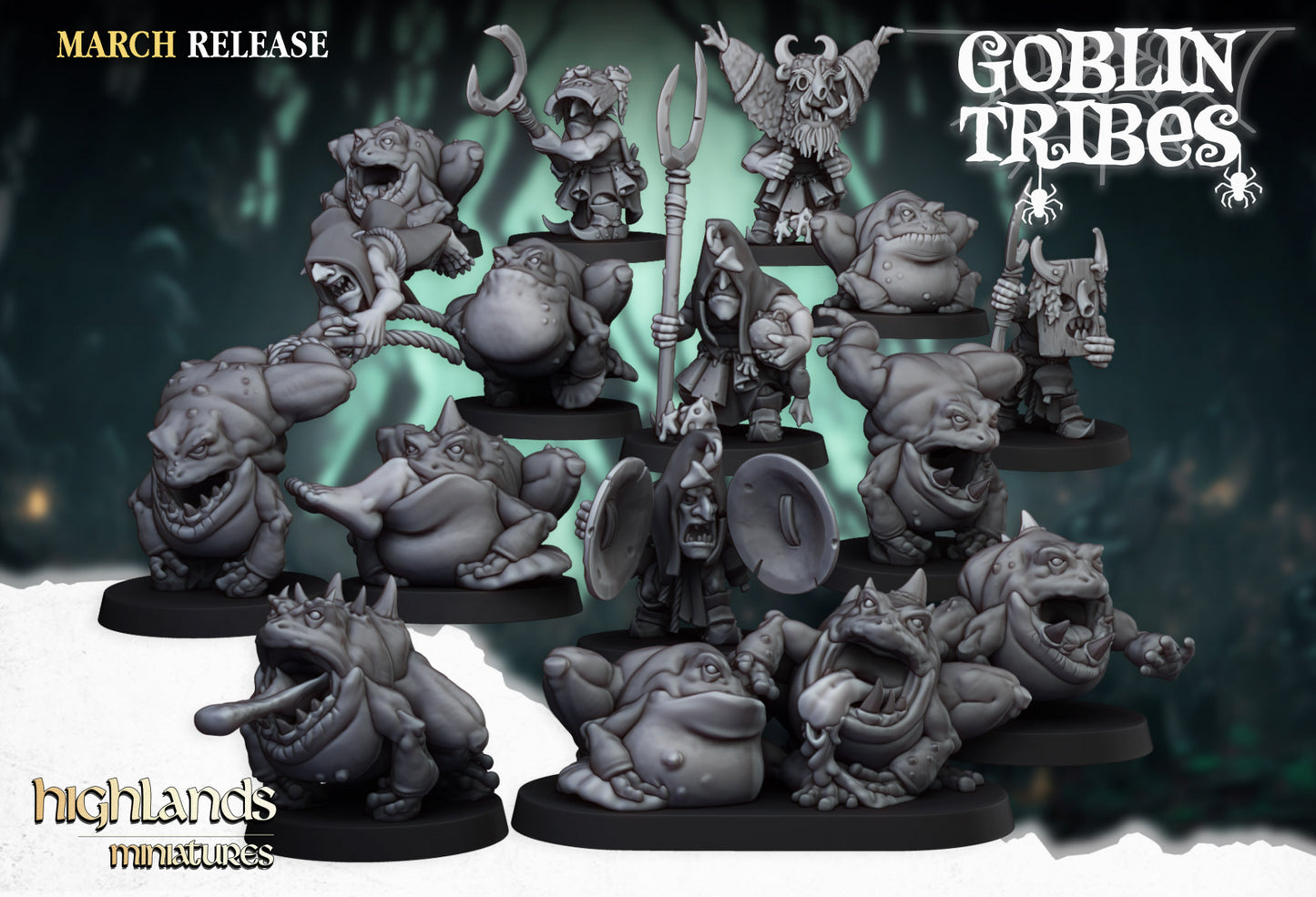 Swamp Goblins Herd by Highlands Miniatures