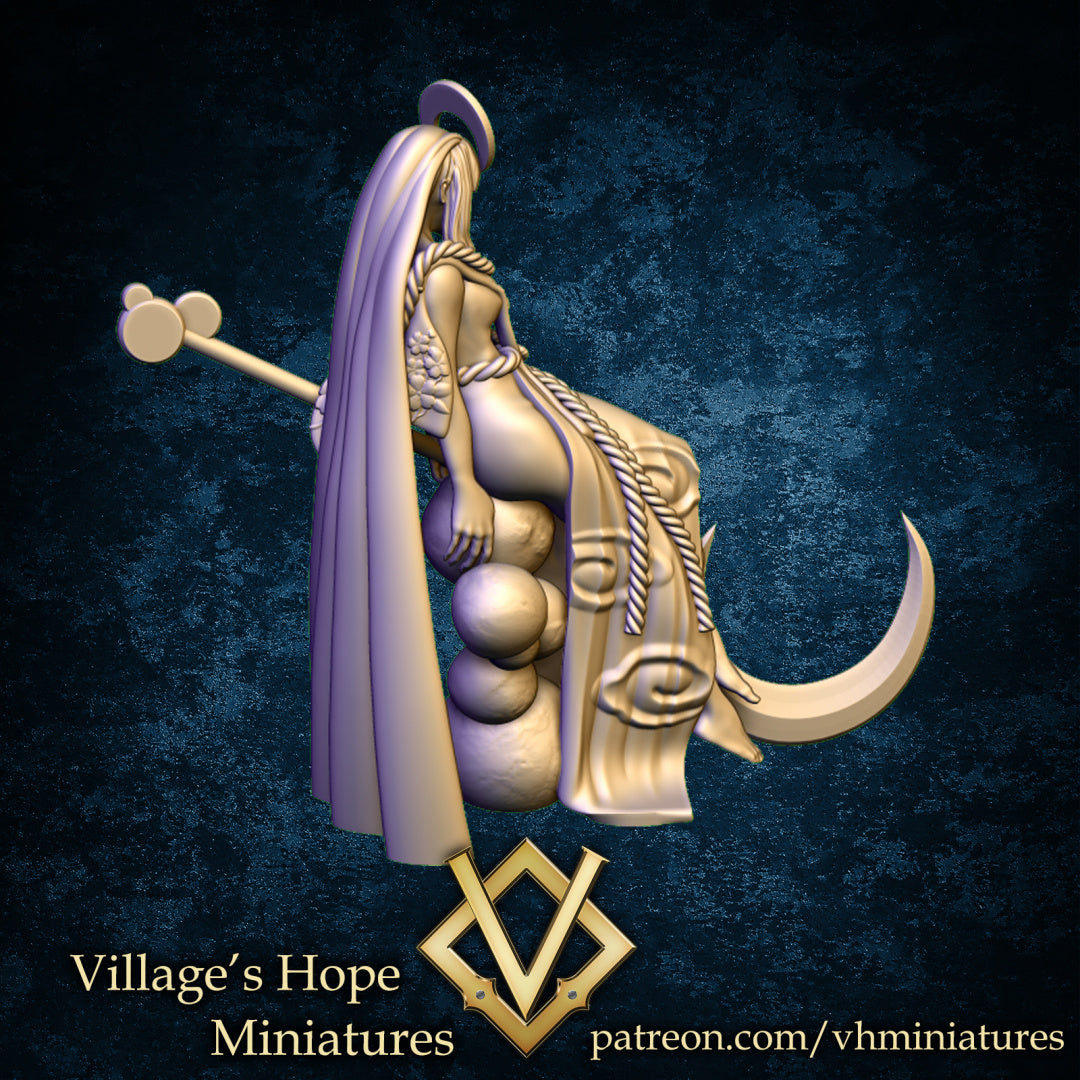 Tsukuyomi Goddess of The Moon by Village's Hope Miniatures