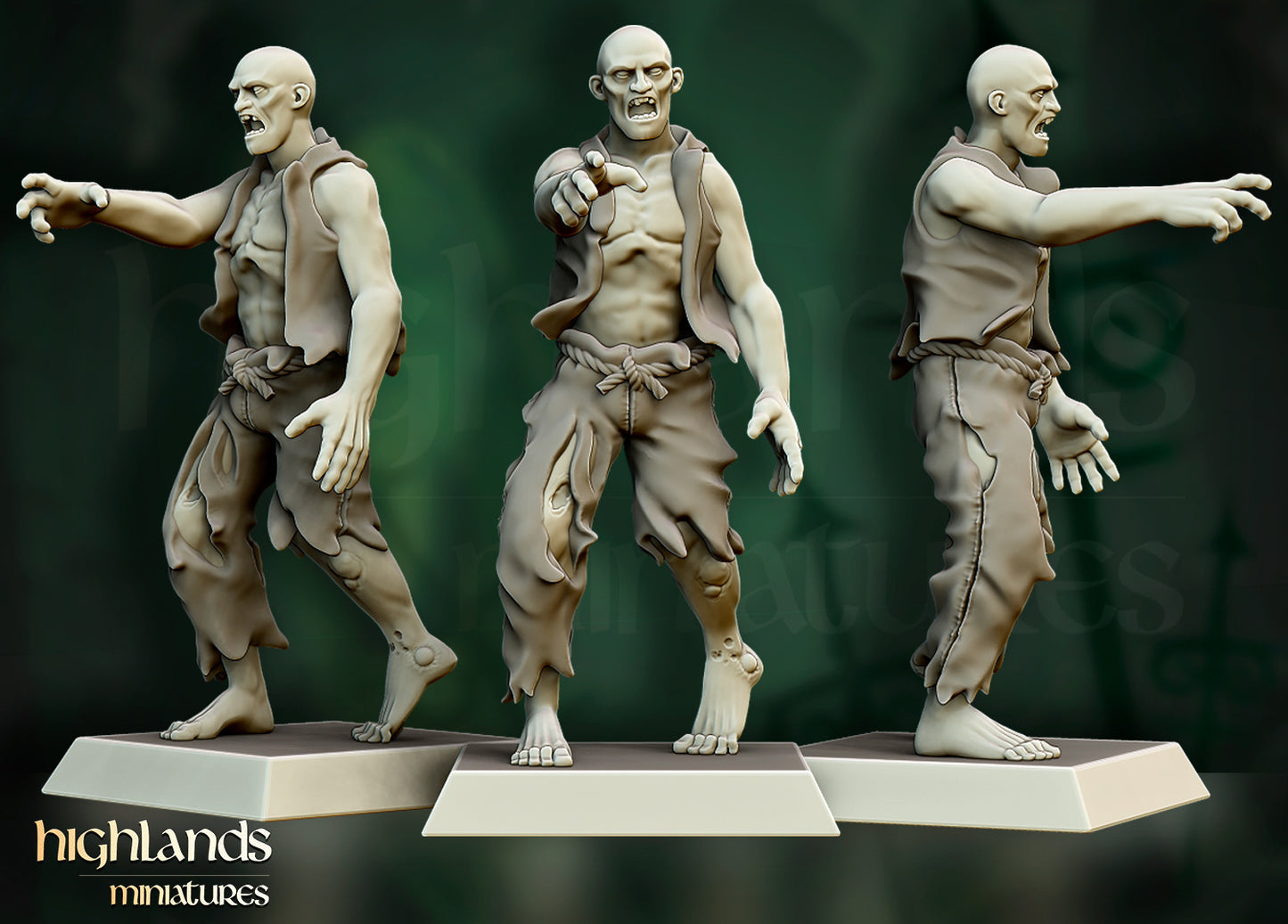 Zombie Villagers Unit by Highlands Miniatures
