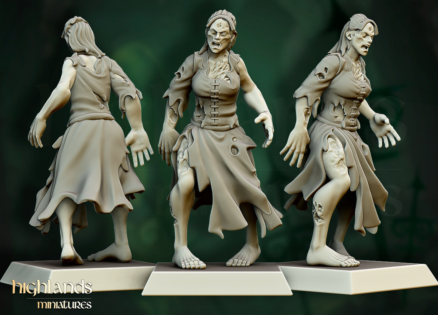 Zombie Villagers Unit by Highlands Miniatures