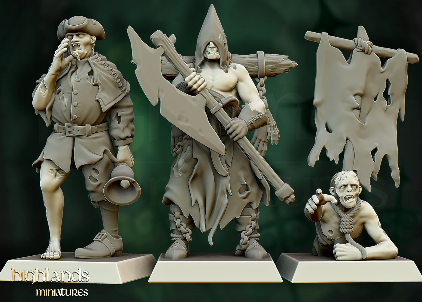 Zombie Command by Highlands Miniatures
