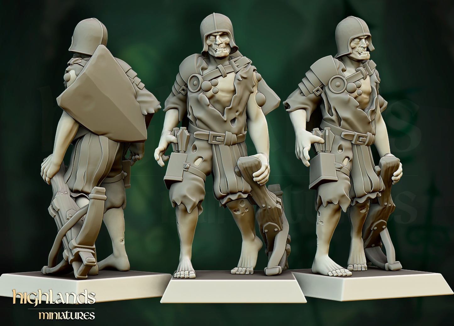 Zombie Warrior Unit by Highlands Miniatures