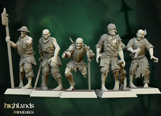 Zombie Warrior Unit by Highlands Miniatures