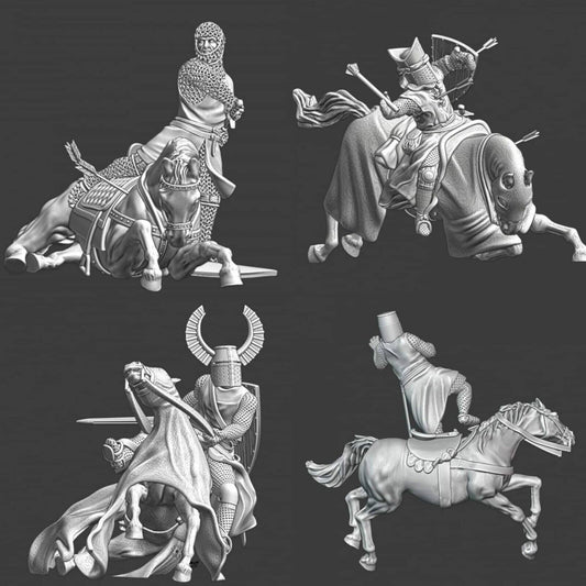 Medieval Mounted Casualty Pack 8