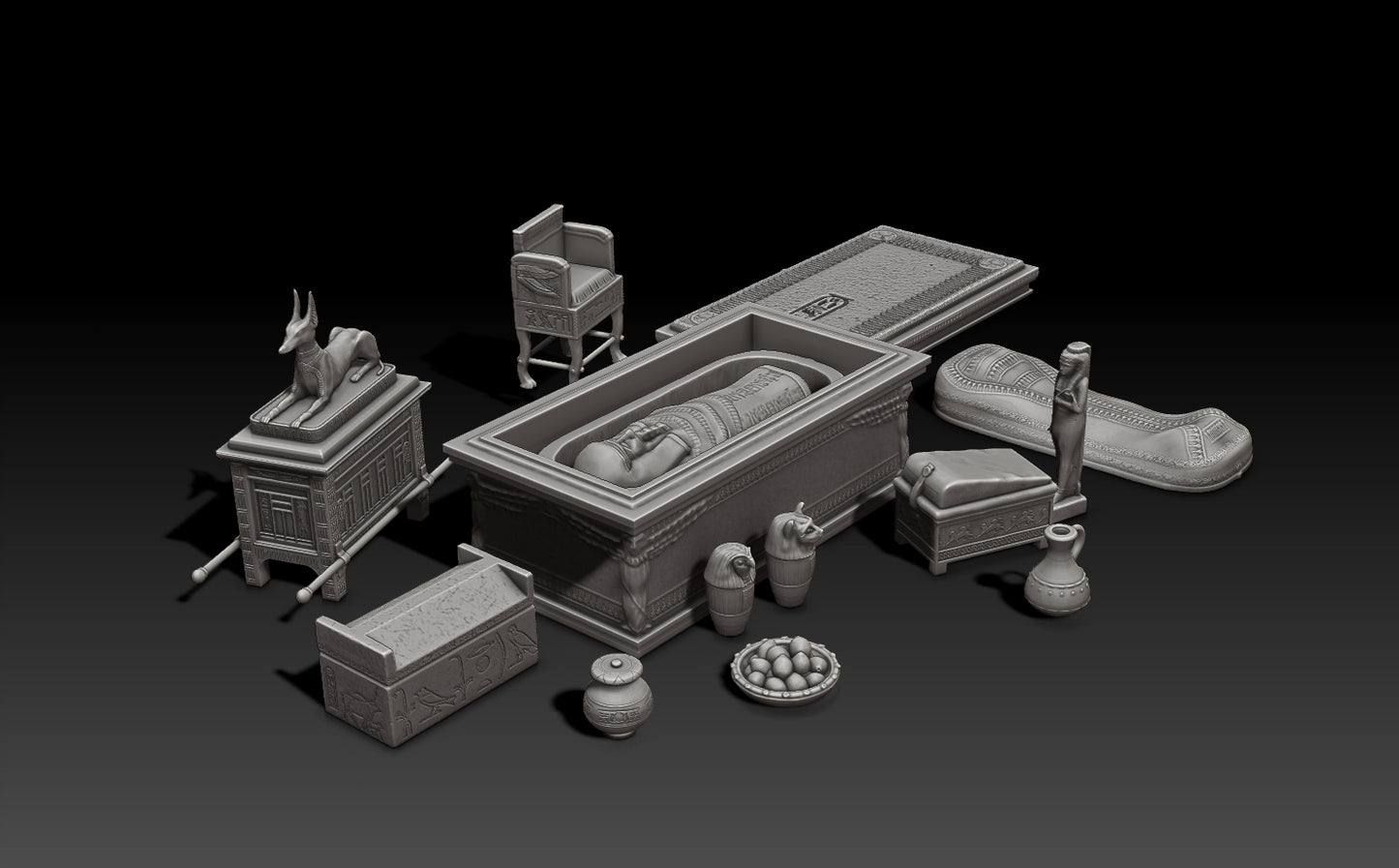 Egyptian Burial Goods by Gadgetworks
