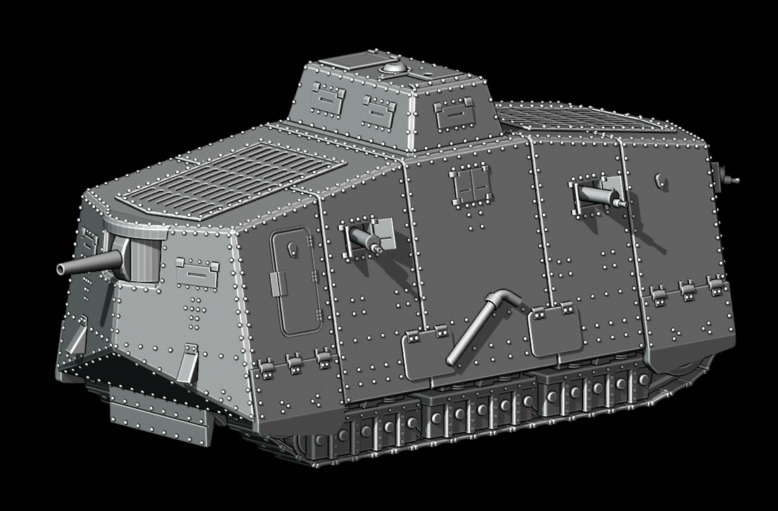 Great War German Sturmpanzerwagon A7V by W3 Wargaming