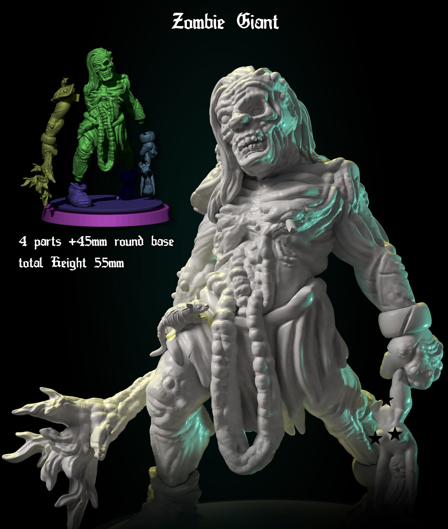 Zombie Giant by DDF Miniatures and Models