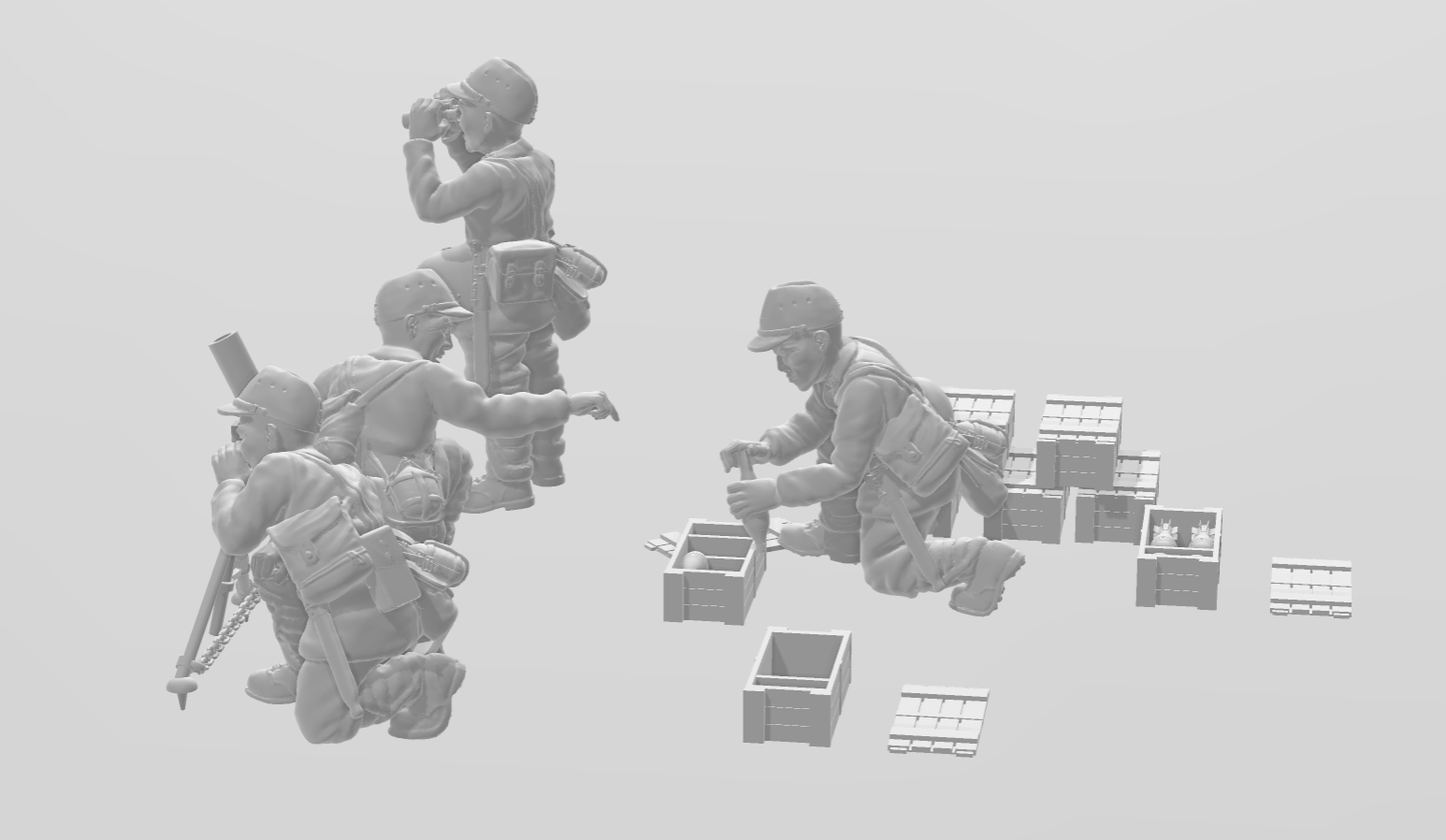 IJA Type 97 8cm Medium Mortar Team