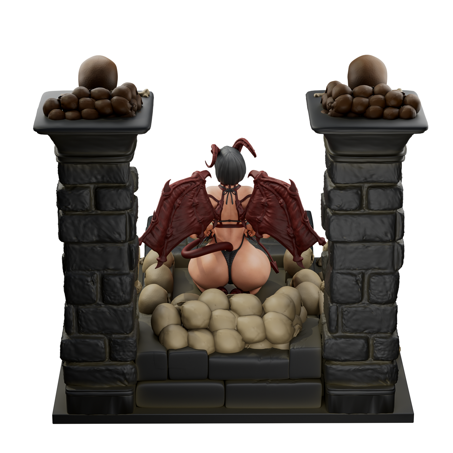 Seductive Succubus Kneeling Pose by Loom Miniatures