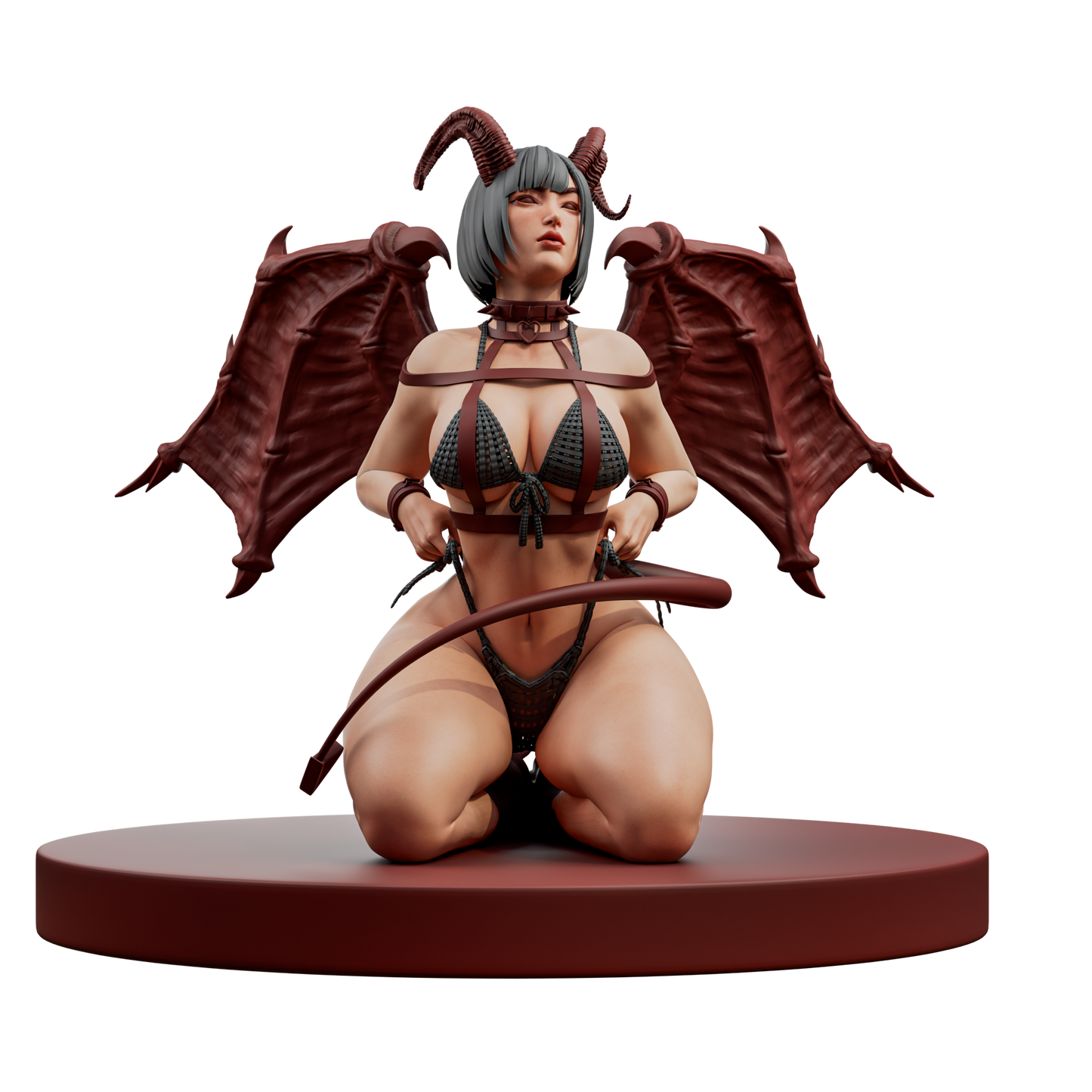 Seductive Succubus Kneeling Pose by Loom Miniatures