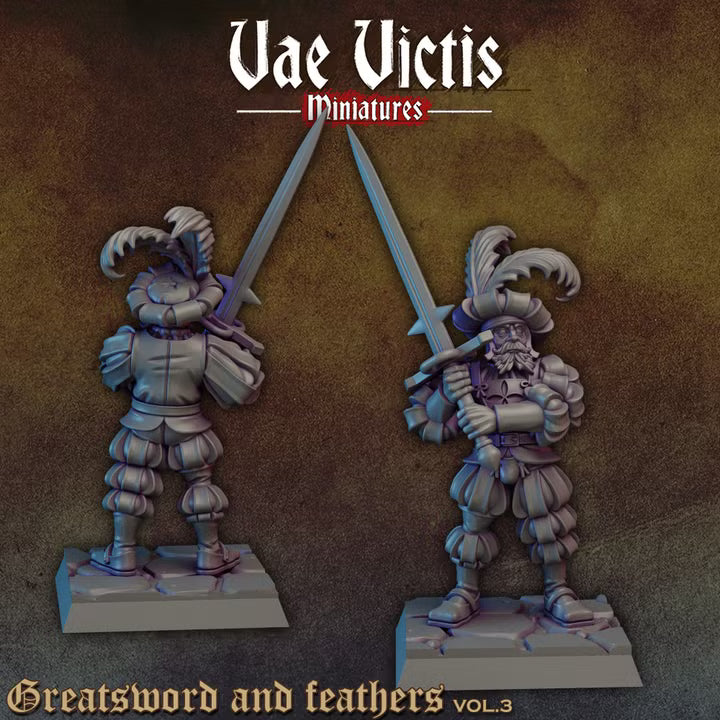 Greatsword and feathers by Vae Victis Miniatures
