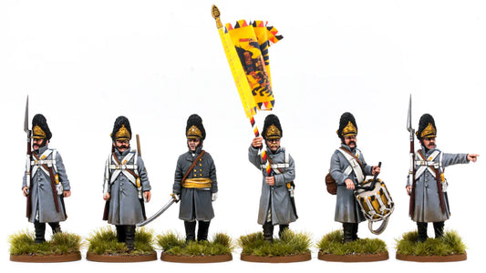 Austrian Grenadiers in Greatcoats Command (1800 - 1815) by Piano Wargames