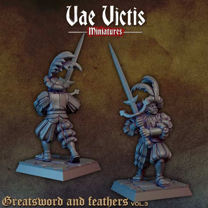 Greatsword and feathers by Vae Victis Miniatures