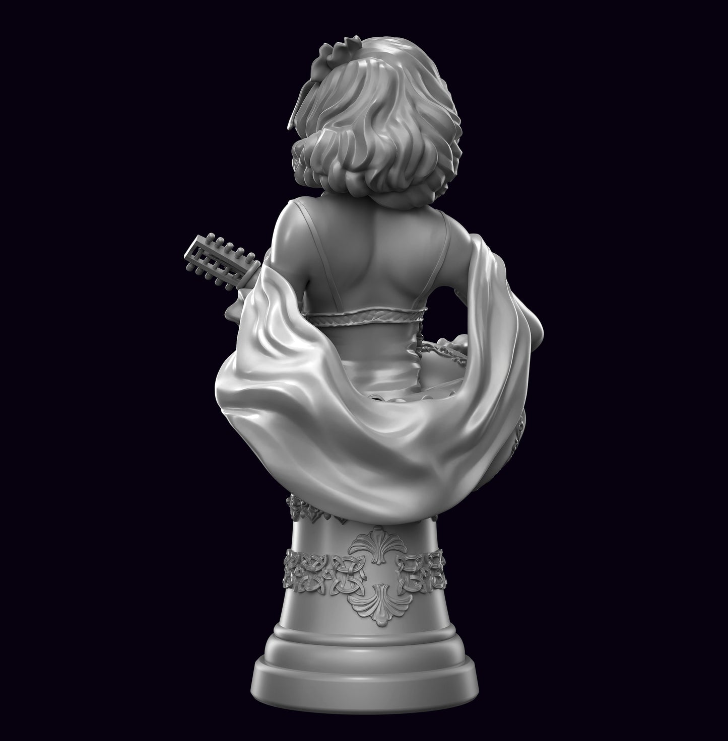 Grogella the Bard Bust by Hold My Miniatures