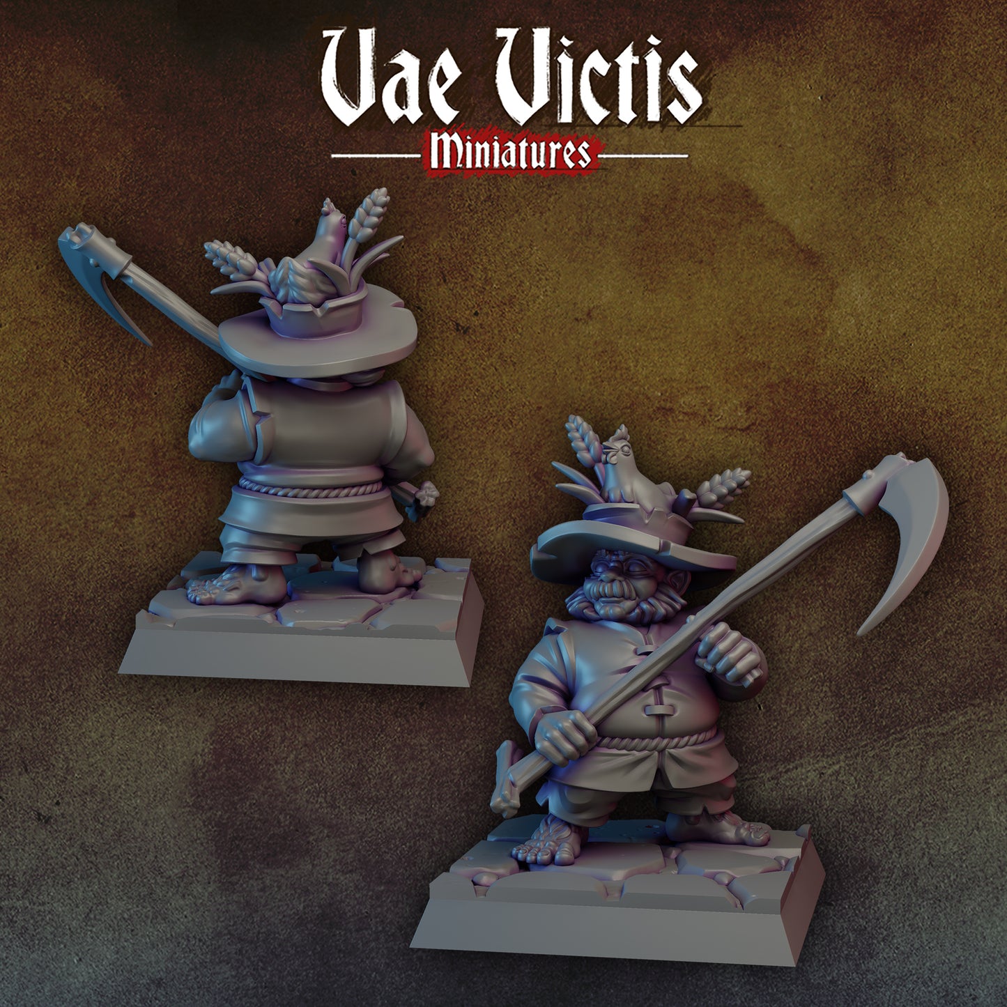 Halfling Farmer by Vae Victis Miniatures