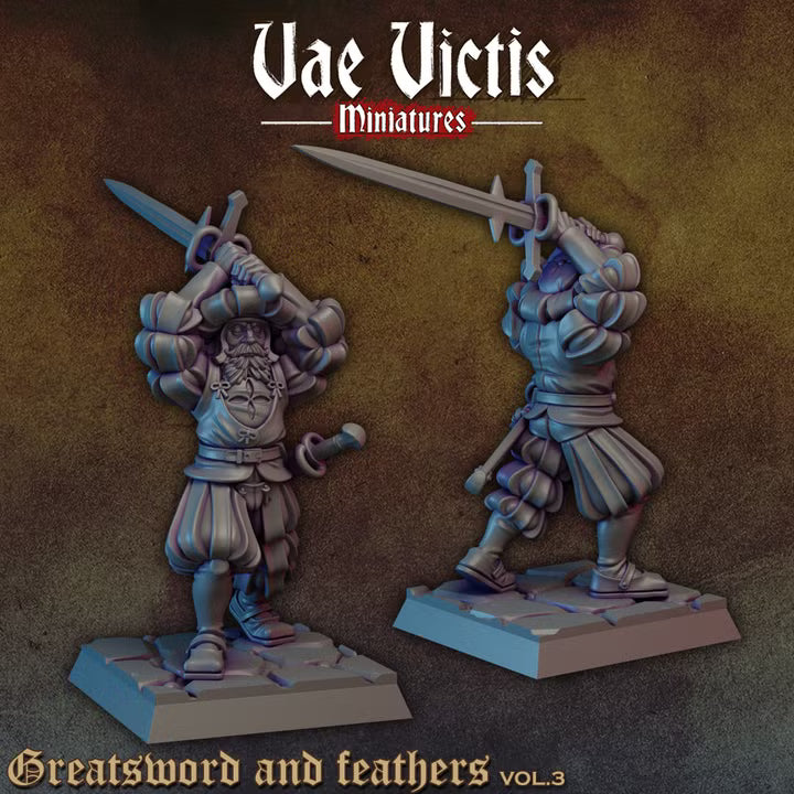 Greatsword and feathers by Vae Victis Miniatures