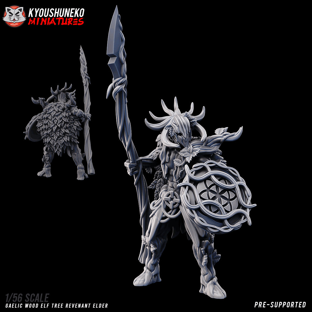 Gaelic Wood Tree Revenant Elder by Kyoushuneko Miniatures