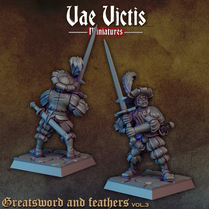 Greatsword and feathers by Vae Victis Miniatures