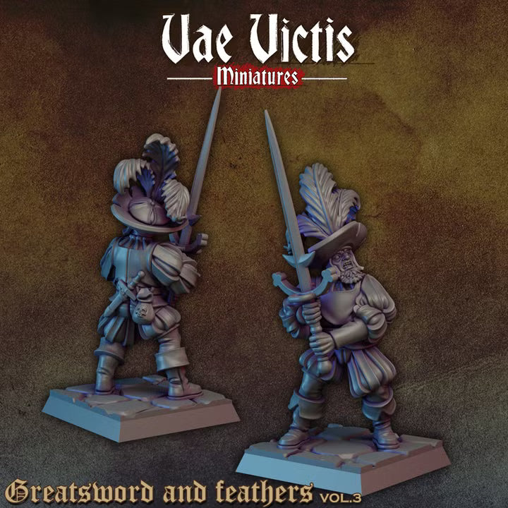 Greatsword and feathers by Vae Victis Miniatures
