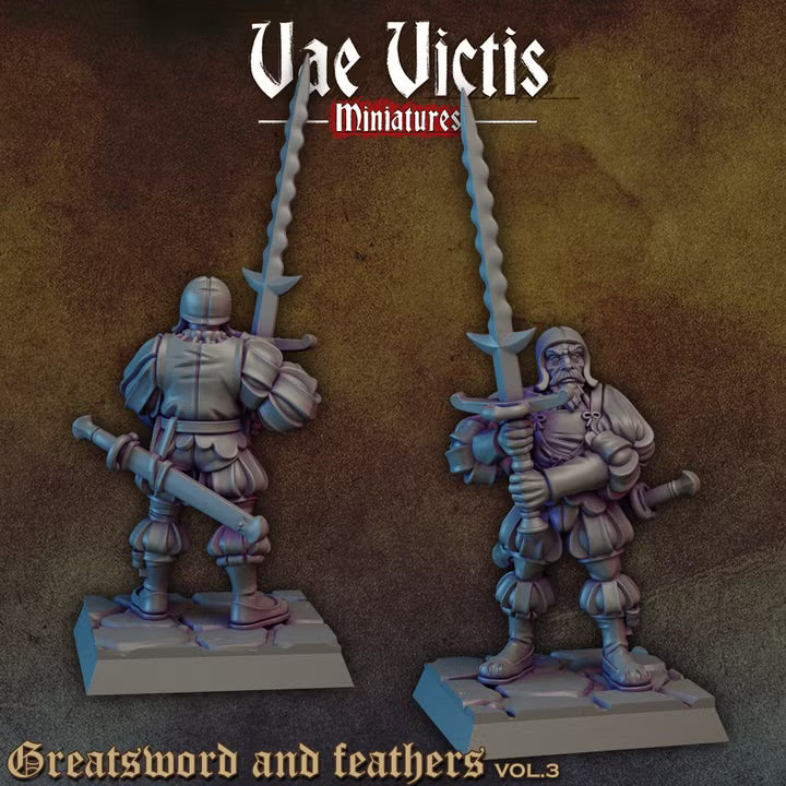 Greatsword and feathers by Vae Victis Miniatures