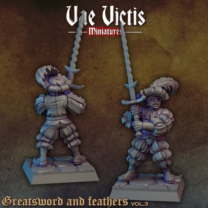Greatsword and feathers by Vae Victis Miniatures