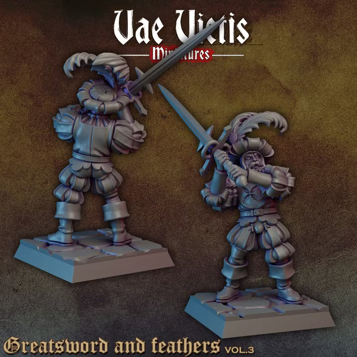 Greatsword and feathers by Vae Victis Miniatures