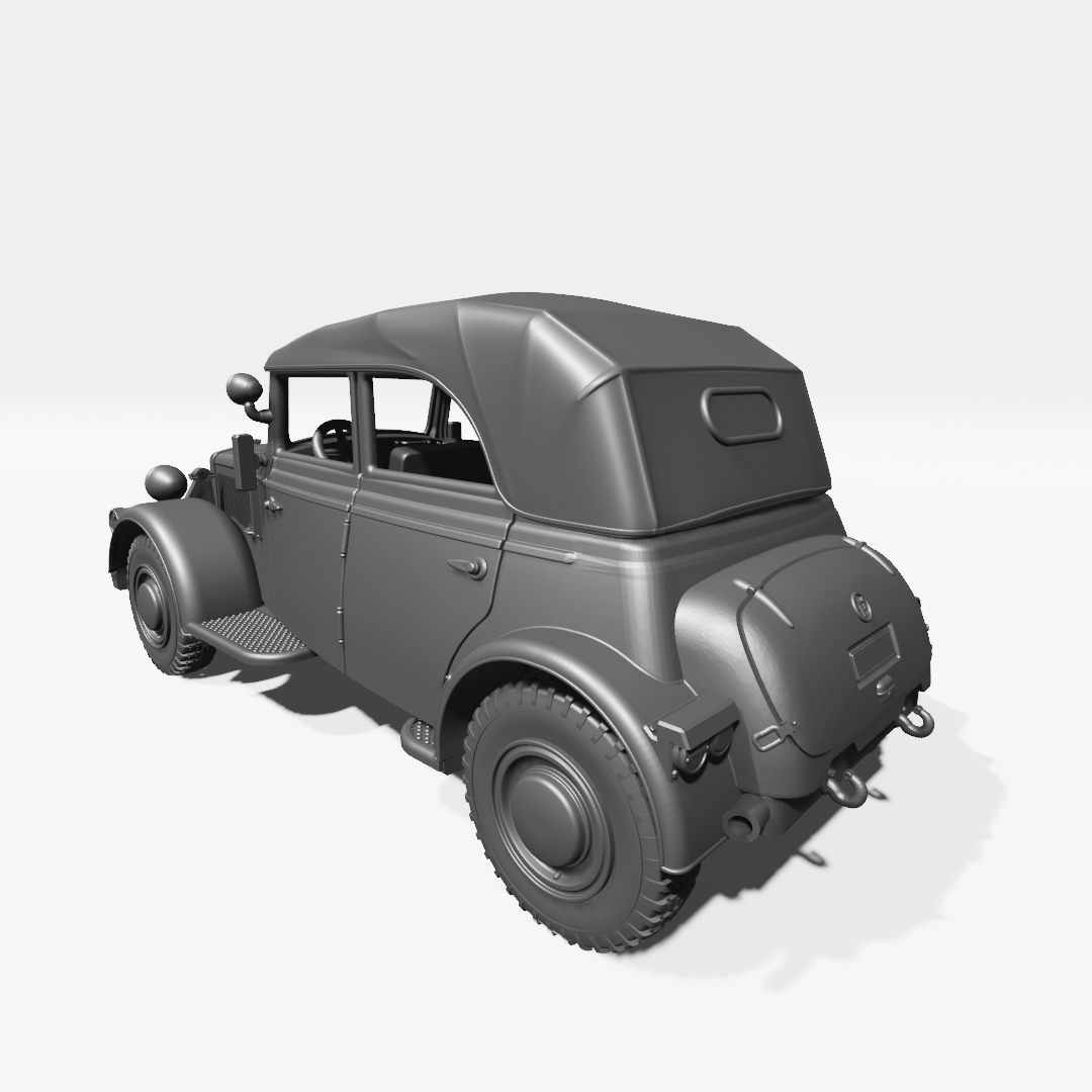 Horch 901 Type 40 (Kfz.21; Rommel Car) by Wargame3D