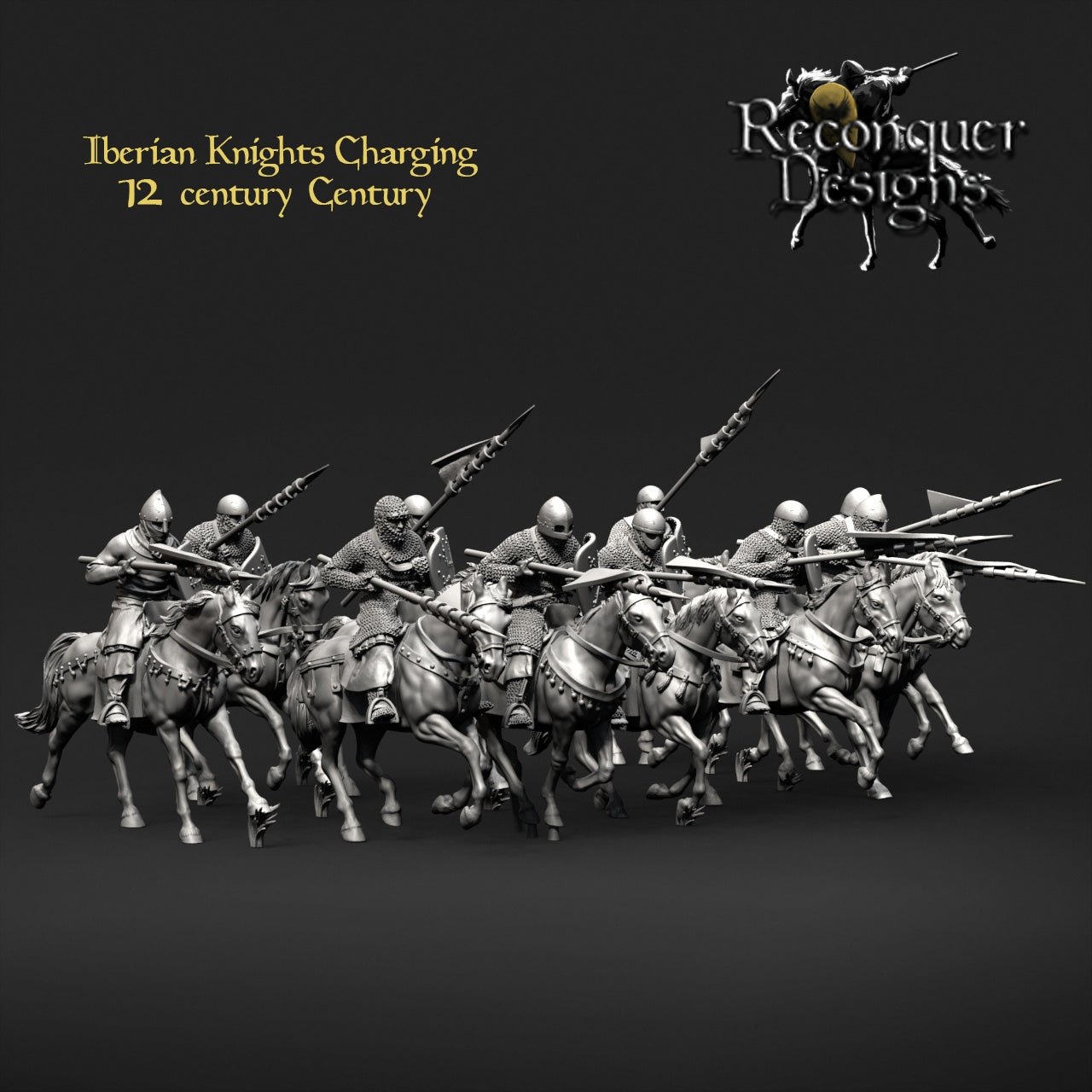 Iberian Knights Charging 12th century.