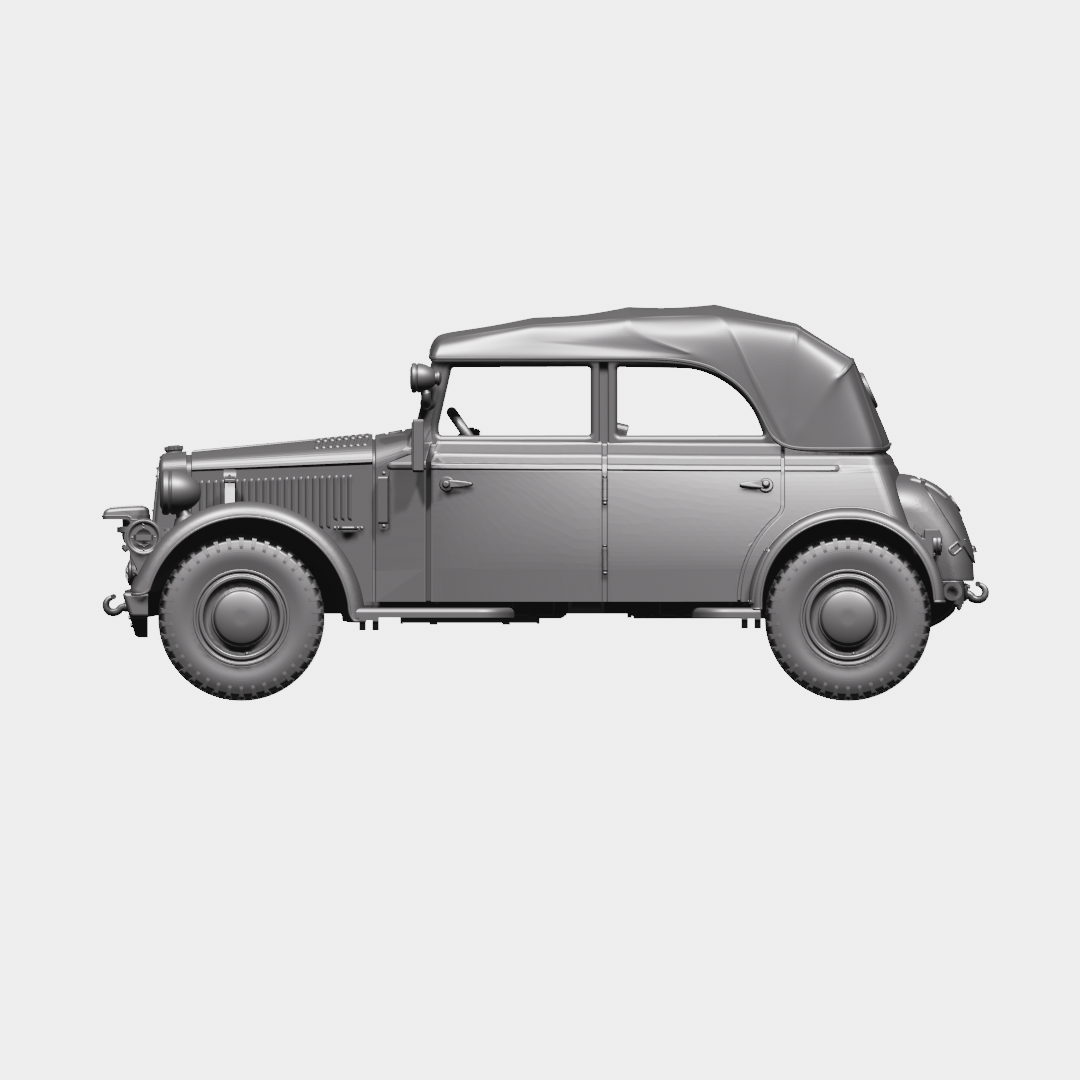 Horch 901 Type 40 (Kfz.21; Rommel Car) by Wargame3D