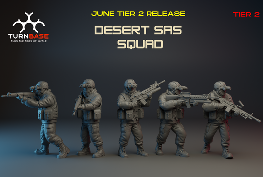 Desert SAS Squad by Turn BaseMiniatures