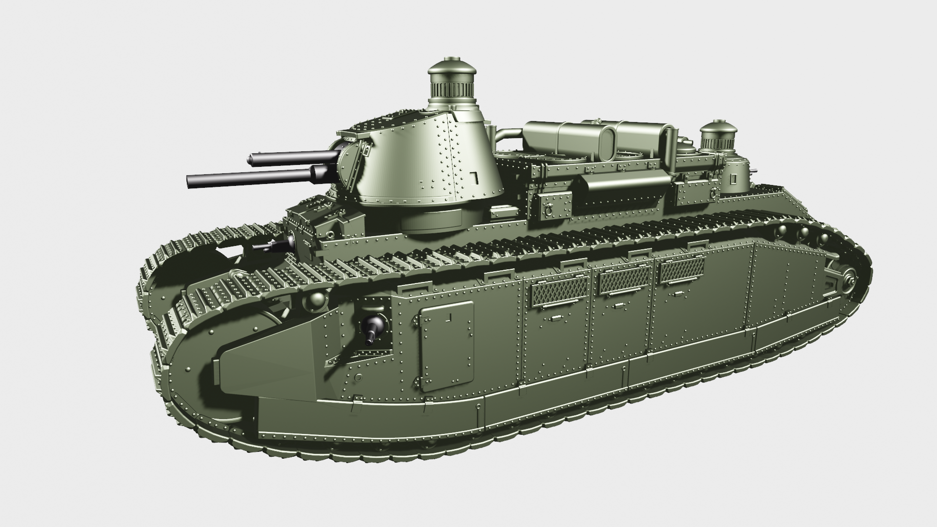 FCM 2C Super Heavy Tank by Wargame3D – Studio Historia