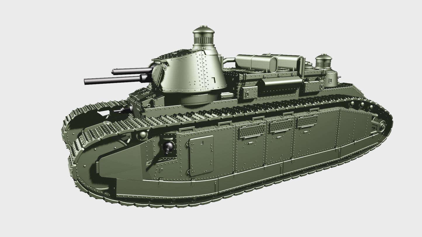 FCM 2C Super Heavy Tank by Wargame3D