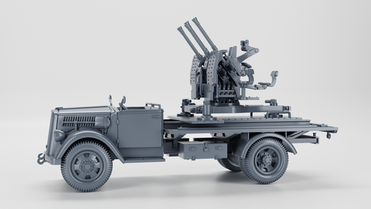 Opel Blitz mit Flak38 AA Gun (Quad) Truck by Wargame3D