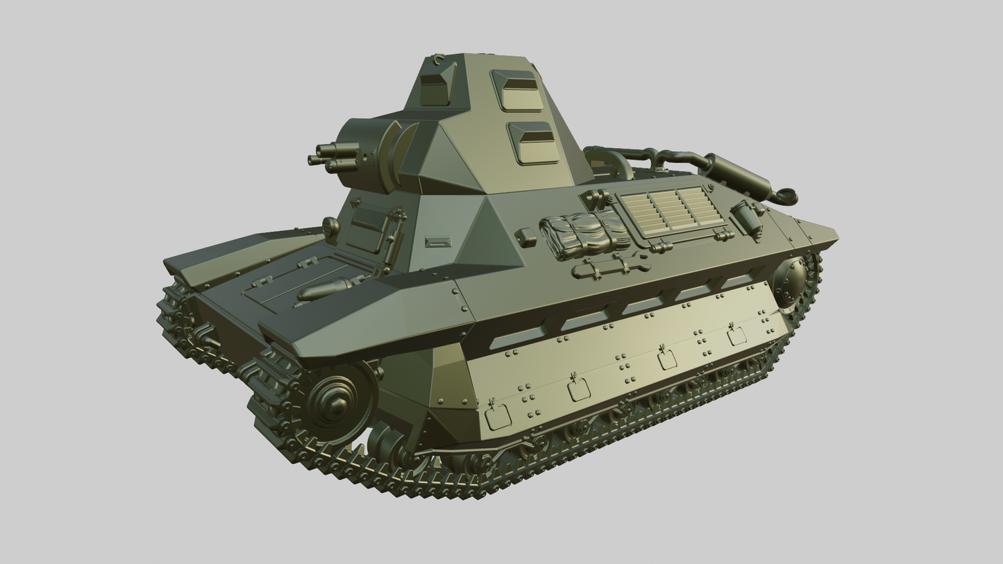 FCM 36 Tank by Wargame3D