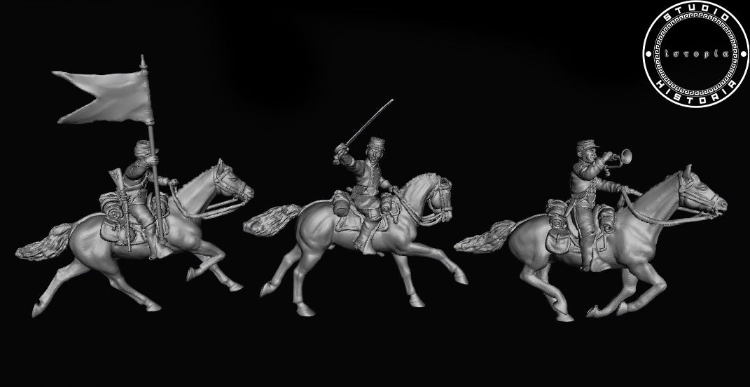 Union cavalry unit with sabers (part II).