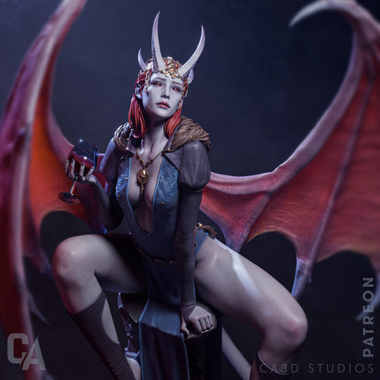 Pink Succubus by CA 3D