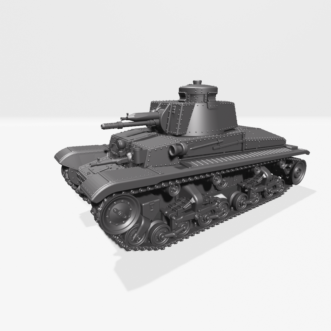 CKD LT vz.35 Light Tank (Pz.35t) by Wargame3D